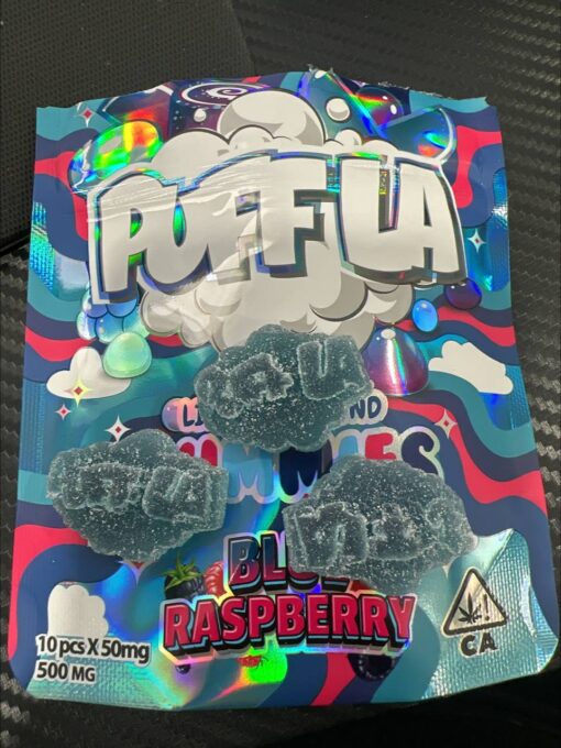 puff la blue raspberry gummies